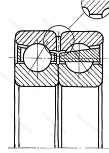 Подшипник  3286308 размер 40x90x36,5 от производителя  ГПЗ-1