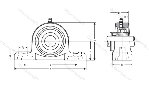 Подшипниковый узел UCP 210 ASAHI в Грозном 