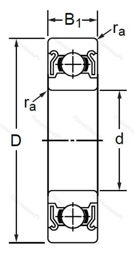 Дюймовый шариковый подшипник R 6 ZZ (KLNJ 3/8-2ZR) в Грозном 