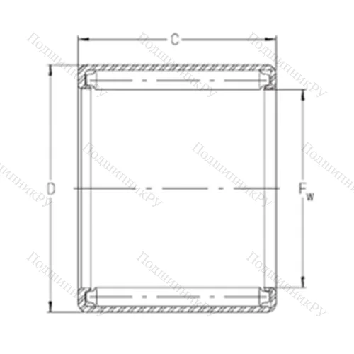 Подшипник игольчатый радиальный S 168