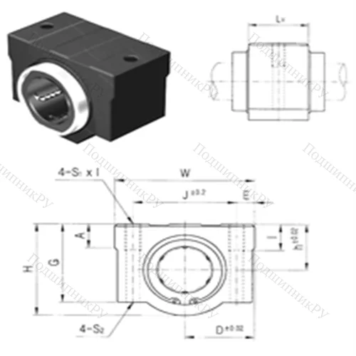 Подшипник шариковый линейный SC 50V-B