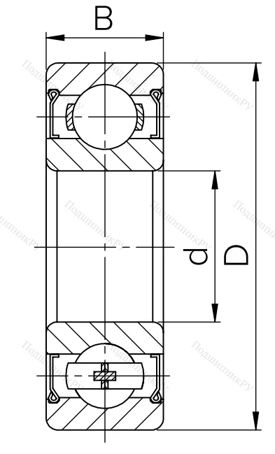 Шариковый однорядный подшипник 80314 (6314 ZZ) в Грозном 