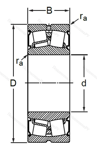 Сферический роликовый подшипник BS 2-2216-2CS (BS 2-2216-2CS) в Грозном 