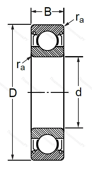 Шариковый однорядный подшипник 76-80212 (6212 ZZ C 3) в Грозном 
