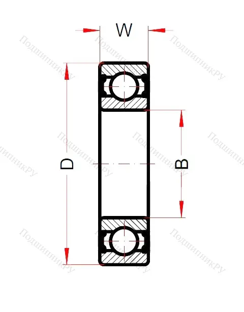Высокотемпературный подшипник 6306 BHTS ZZ 280° ()