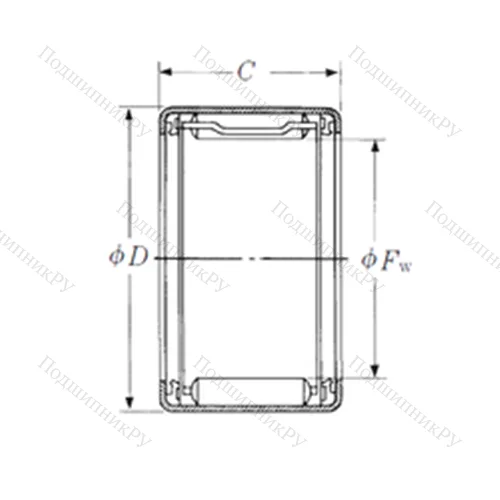 Подшипник игольчатый радиальный FJTT-3524