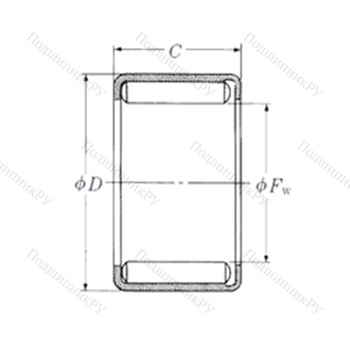 Подшипник игольчатый радиальный Y-168