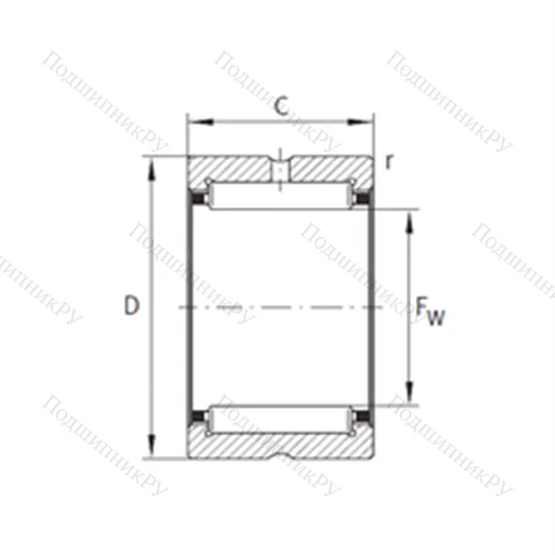 Подшипник игольчатый радиальный F-225538