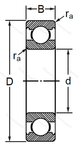 Шариковый однорядный подшипник 6-311 A (6311) в Грозном 