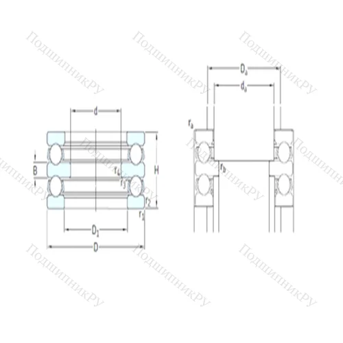 Подшипник шариковый упорный 52215