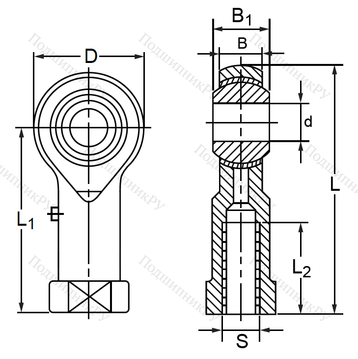 Шарнирная головка PHS 22 L / LA в Грозном 