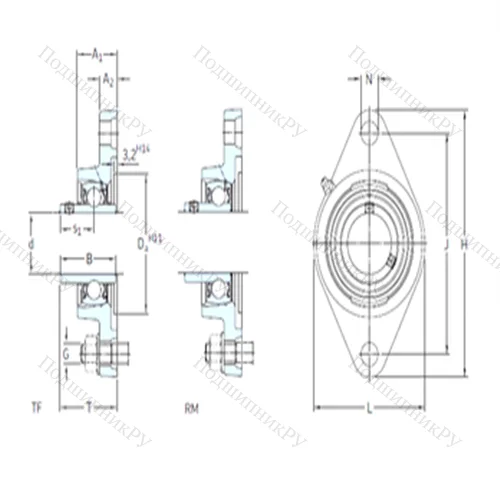 Подшипниковый узел шариковый радиальный