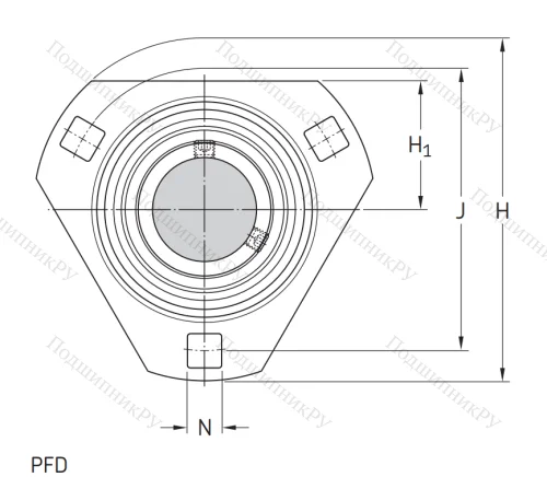 Подшипниковый корпус PFD 62 в Грозном 