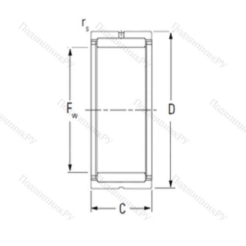 Подшипник игольчатый радиальный RNA 4919