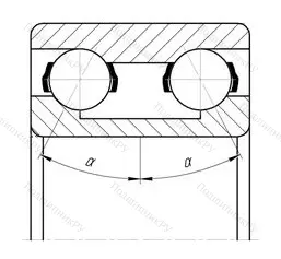 Подшипник 3308 ZZ размер 40x90x36,5 от производителя  SKF