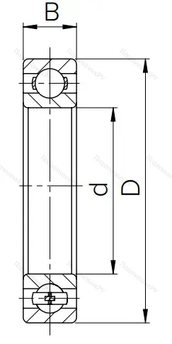 Шариковый однорядный подшипник 80106 (6006 ZZ) в Грозном 