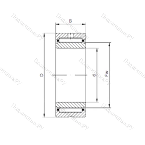 Подшипник игольчатый радиальный NA 59/22 от производителя  NTN