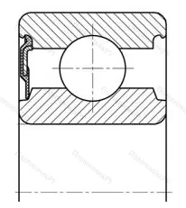 Модификация подшипника 20703АК размер 17x40x14 от производителя  ГПЗ-20