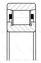 Подшипник  2411 (N 411) размер 55x140x33
