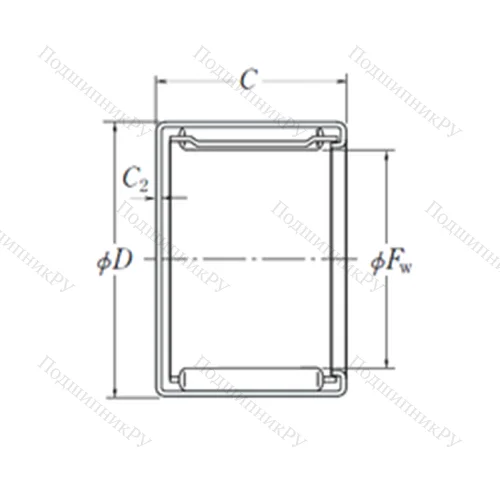 Подшипник игольчатый радиальный MFJ-1512