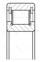 Модификация подшипника 102416М размер 80x200x48