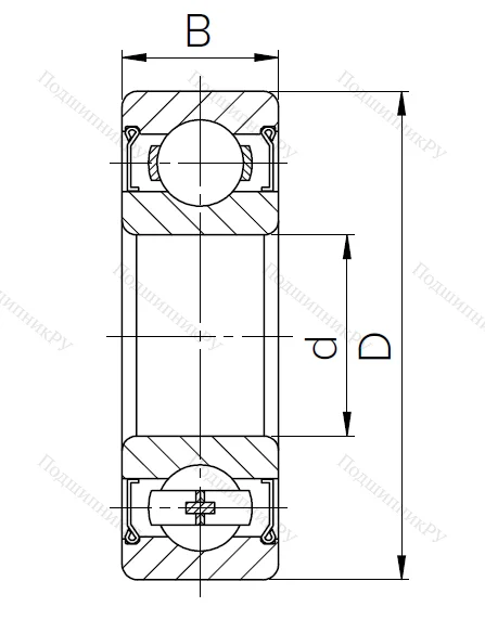 Шариковый однорядный подшипник 80120 (6020 ZZ) в Грозном 