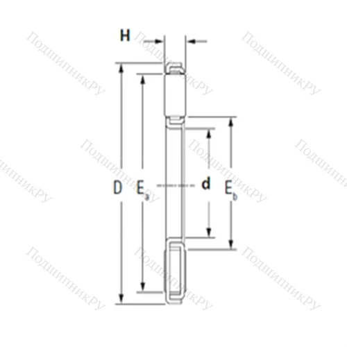 Подшипник игольчатый упорный TP 2841C