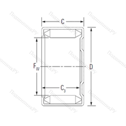 Подшипник игольчатый радиальный