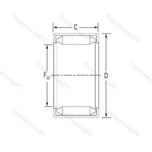 Подшипник игольчатый радиальный B 95