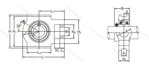 Подшипниковый узел UCT 208 в Грозном 