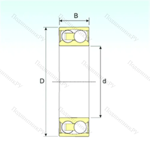 Подшипник шариковый радиальный самоцентрирующийся 2208-2RSTN 9