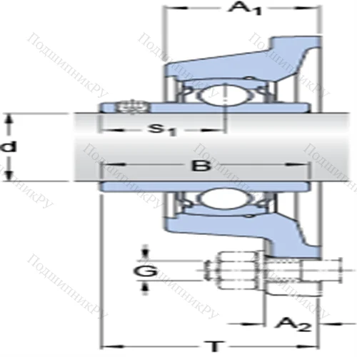 Фланцевые подшипниковые узлы типа Y с прямоугольным фланцем для высоких температур