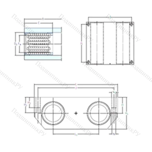 Подшипник шариковый линейный LQBR 16-2LS