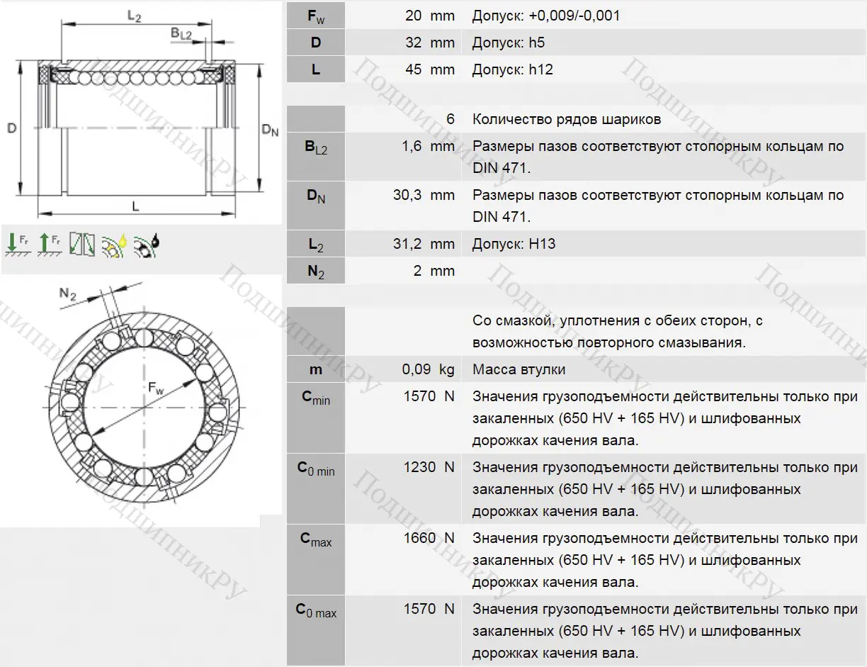 Подшипник KB 20 PP в Грозном 