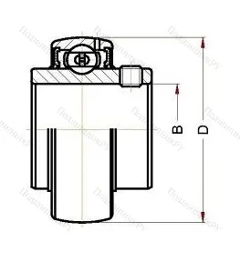 Высокотемпературный  корпусной подшипник UC 206 BHTS ZZ 280° (BECO) от производителя  BECO Высокотемпературный  корпусной подшипник UC 206 BHTS ZZ 280° (BECO) от производителя  BECO
