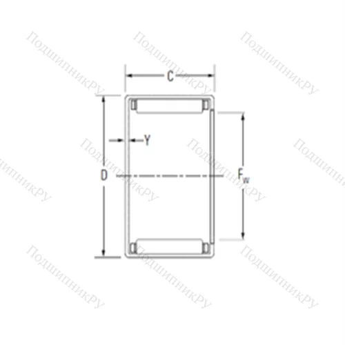 Подшипник игольчатый радиальный MJ-781