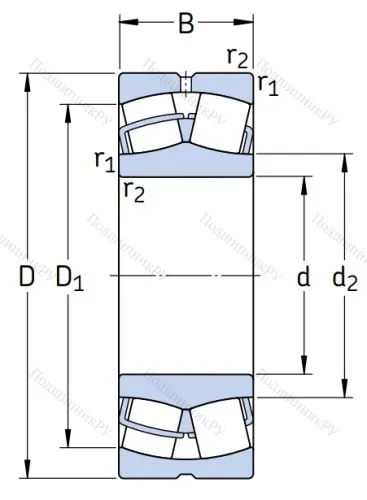 Сферический роликовый подшипник 53612 Н (22312 W 33) в Грозном 