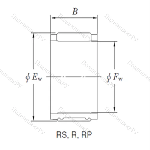 Подшипник игольчатый радиальный R 65/20A
