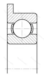 Подшипник  840076 размер 6x10/11,5x2,5
