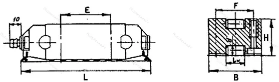 Подшипник  ЛОК-38Л размер 133x52x38