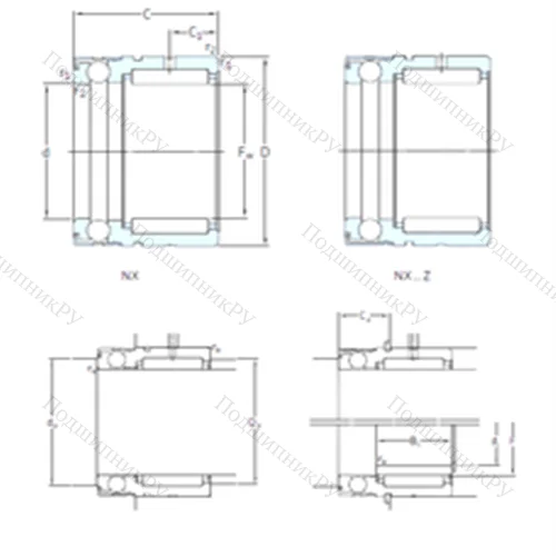 Подшипник комбинированный NX 15