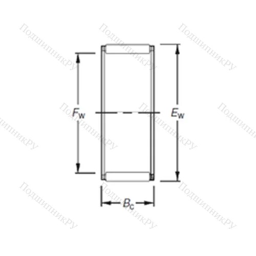 Подшипник игольчатый радиальный K 40X 56X 26H