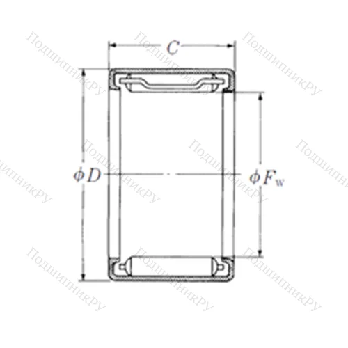 Подшипник игольчатый радиальный FJL-912L