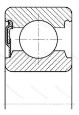 Модификация подшипника 160321 размер 105x225x49 ГПЗ-34