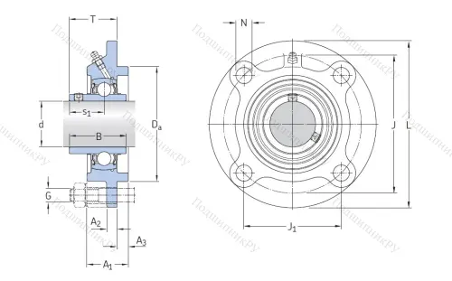 Подшипниковый узел FYC 35 TF в Грозном  Подшипниковый узел FYC 35 TF в Грозном