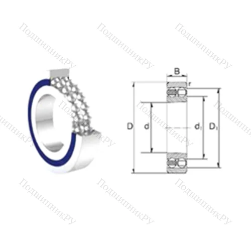 Подшипник шариковый радиальный самоцентрирующийся 2204-2RS