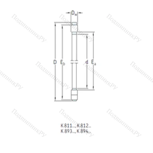 Подшипник роликовый упорный K 81130TN от производителя  SKF