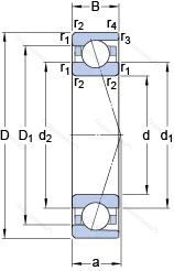 Подшипник 7022 ACD/P 4A