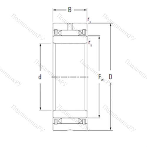 Подшипник игольчатый радиальный NA 2015