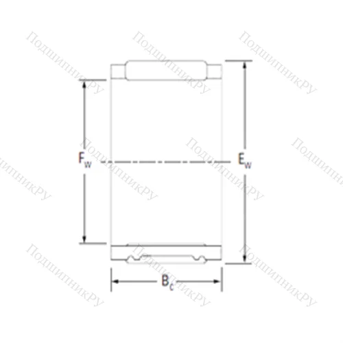 Подшипник игольчатый радиальный RP 455242A